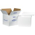 The Packaging Wholesalers Foam Insulated Shipping Kit, 13-3/4"L x 11-3/4"W x 11-7/8"H, White 238C